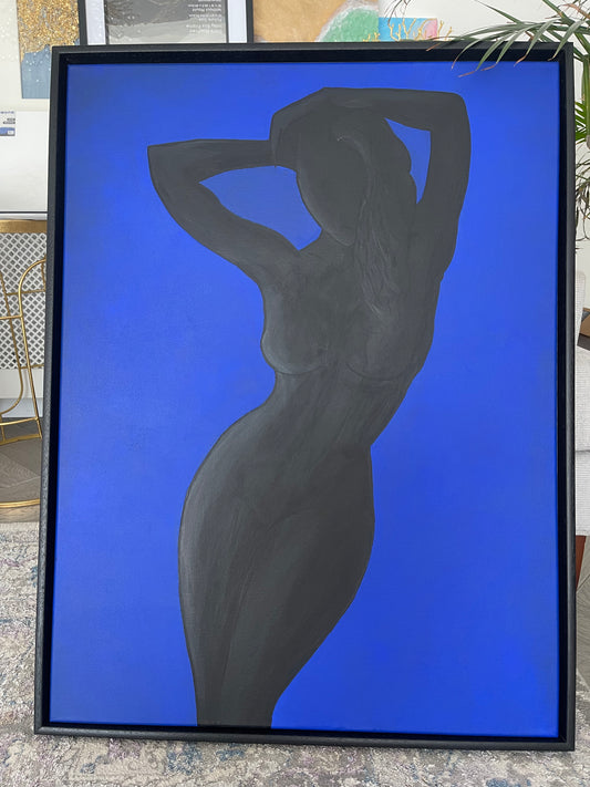 Sold. Midnight in Blue 62x82cm